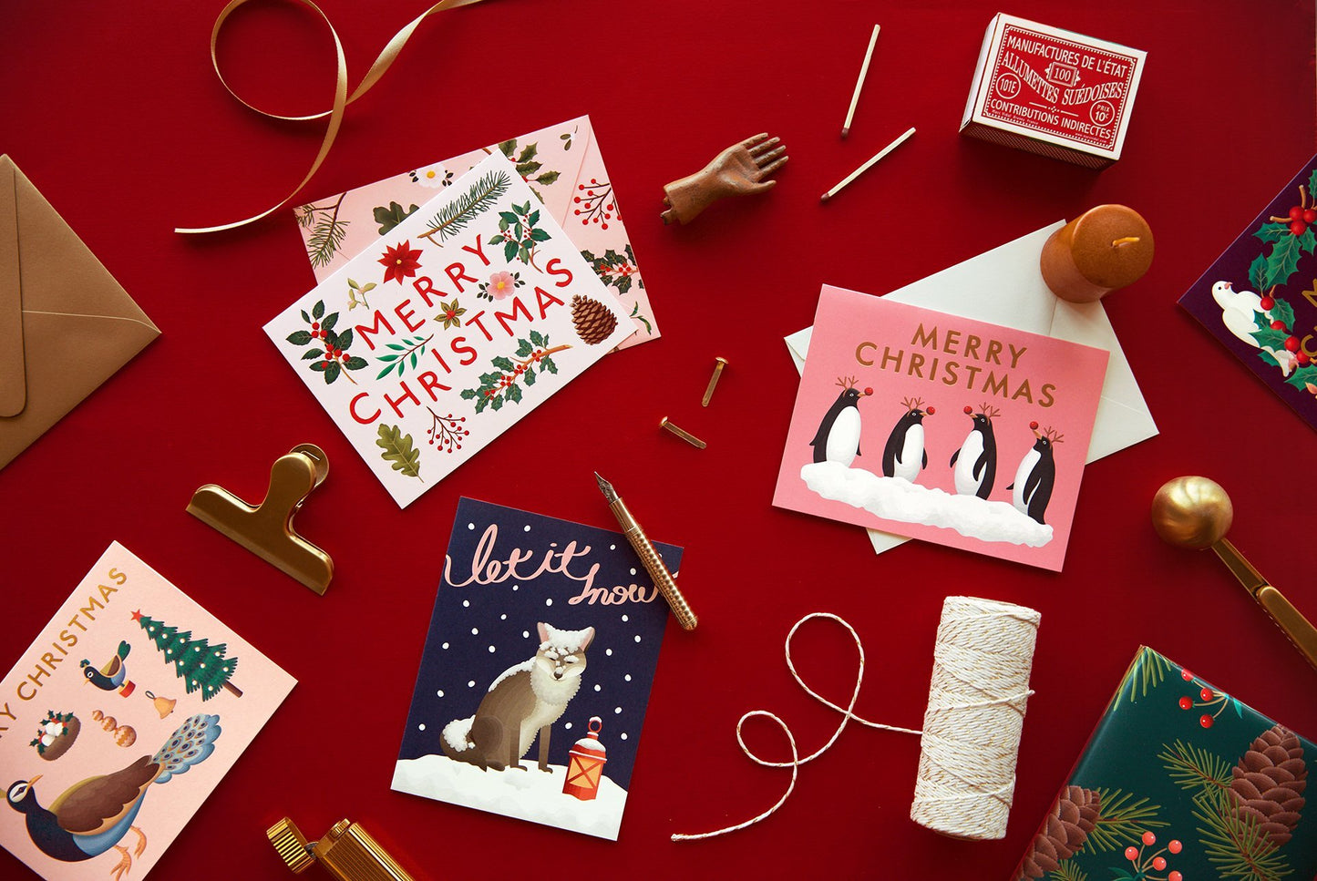 Holiday Plants Merry Christmas Card - Cream - GH19 - Clap Clap